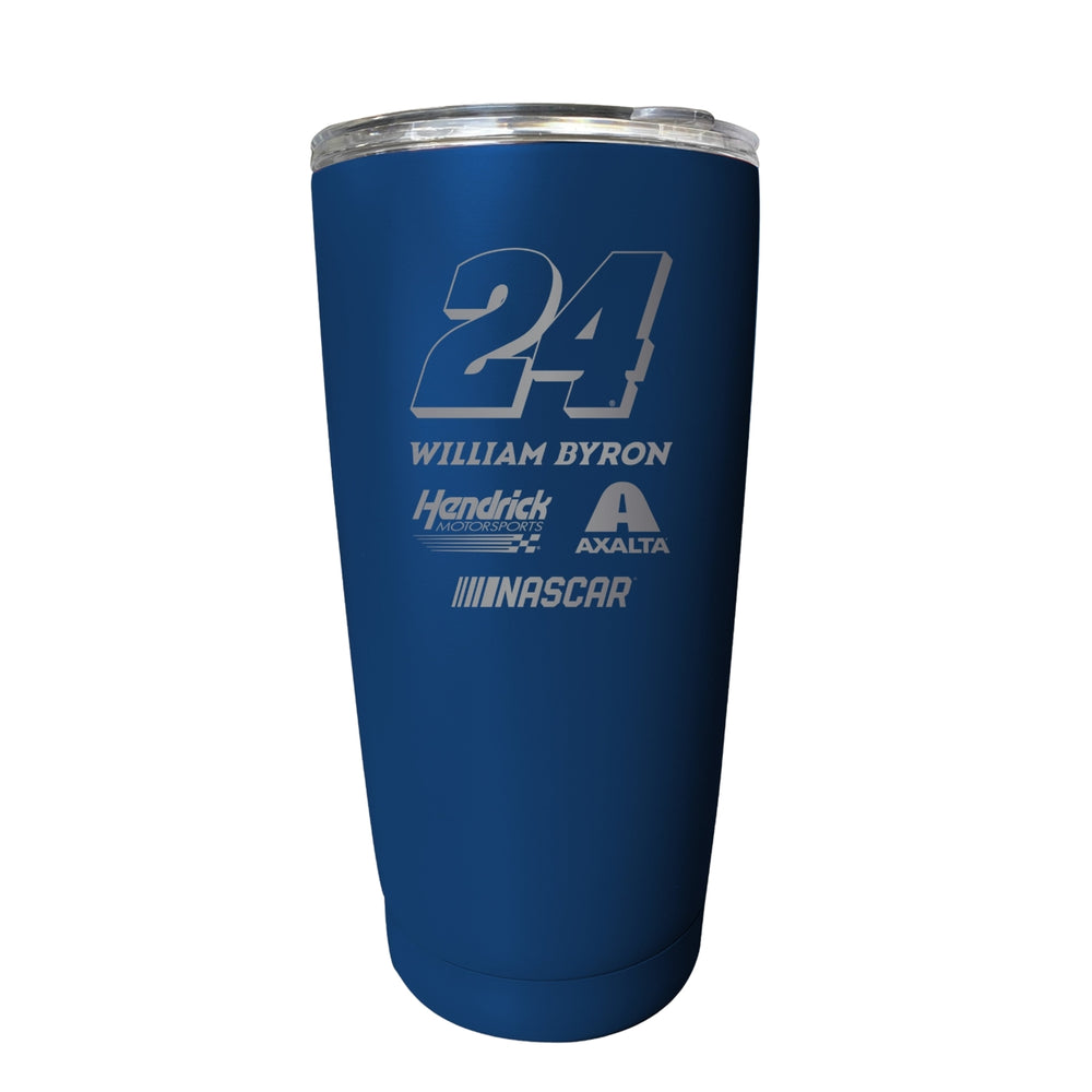 William Byron NASCAR 24 Etched 16 oz Stainless Steel Tumbler Image 2