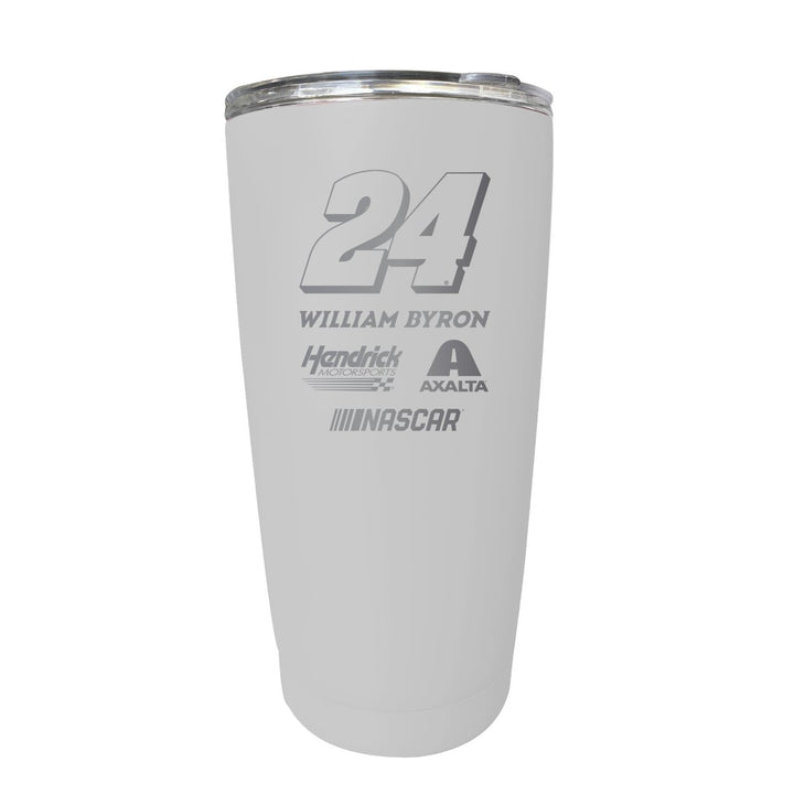 William Byron NASCAR 24 Etched 16 oz Stainless Steel Tumbler Image 5