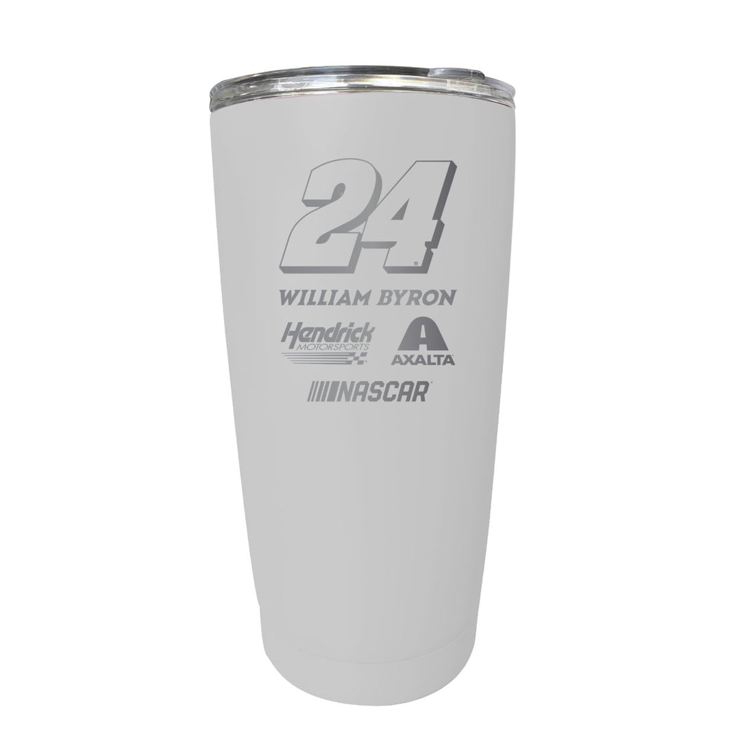 William Byron NASCAR 24 Etched 16 oz Stainless Steel Tumbler Image 1