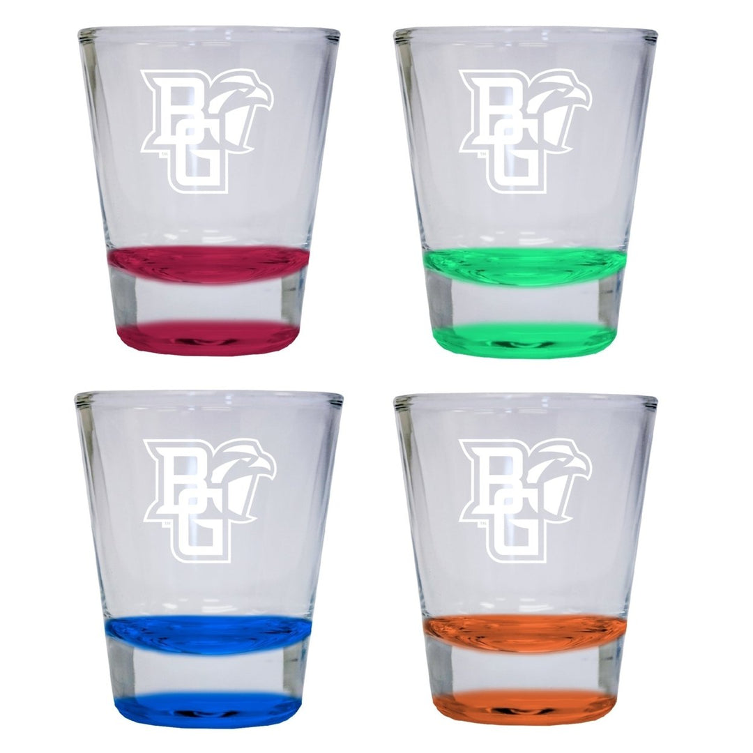 NCAA Bowling Green Falcons Collectors 2oz Laser-Engraved Spirit Shot Glass Green Image 1