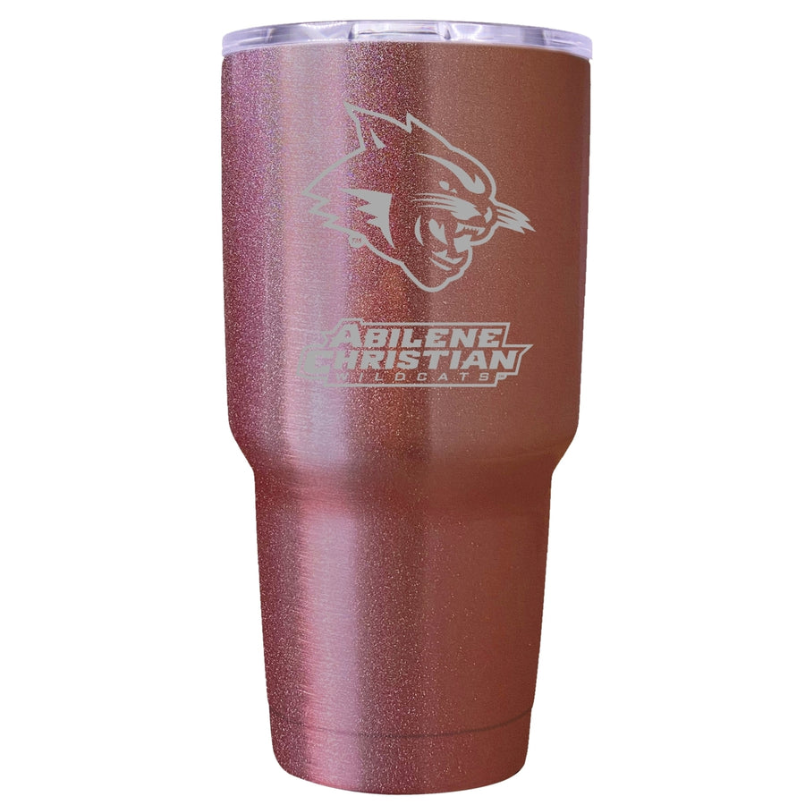 Abilene Christian University Premium Laser Engraved Tumbler - 24oz Stainless Steel Insulated Mug Rose Gold Image 1