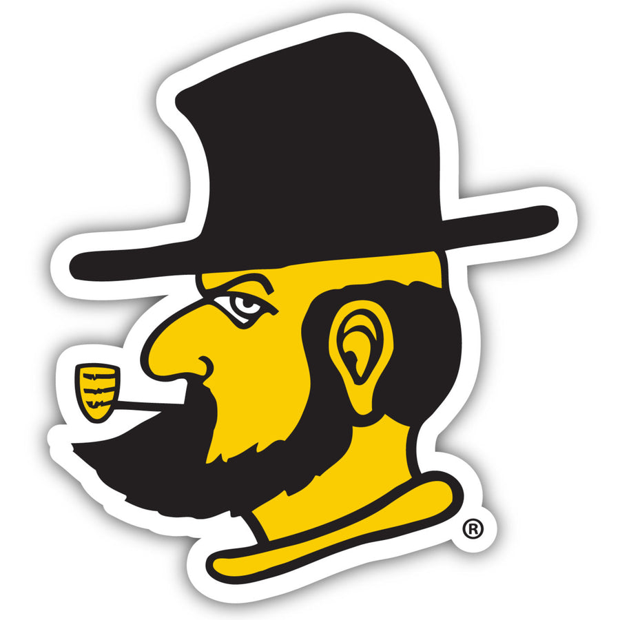 Appalachian State 10-Inch on one of its sides NCAA Durable School Spirit Vinyl Decal Sticker Image 1