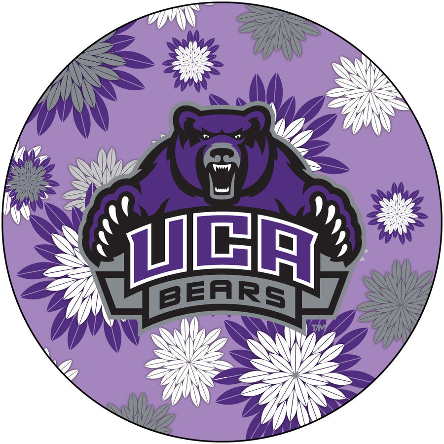 Central Arkansas Bears 4 Inch Round Floral Magnet Image 1