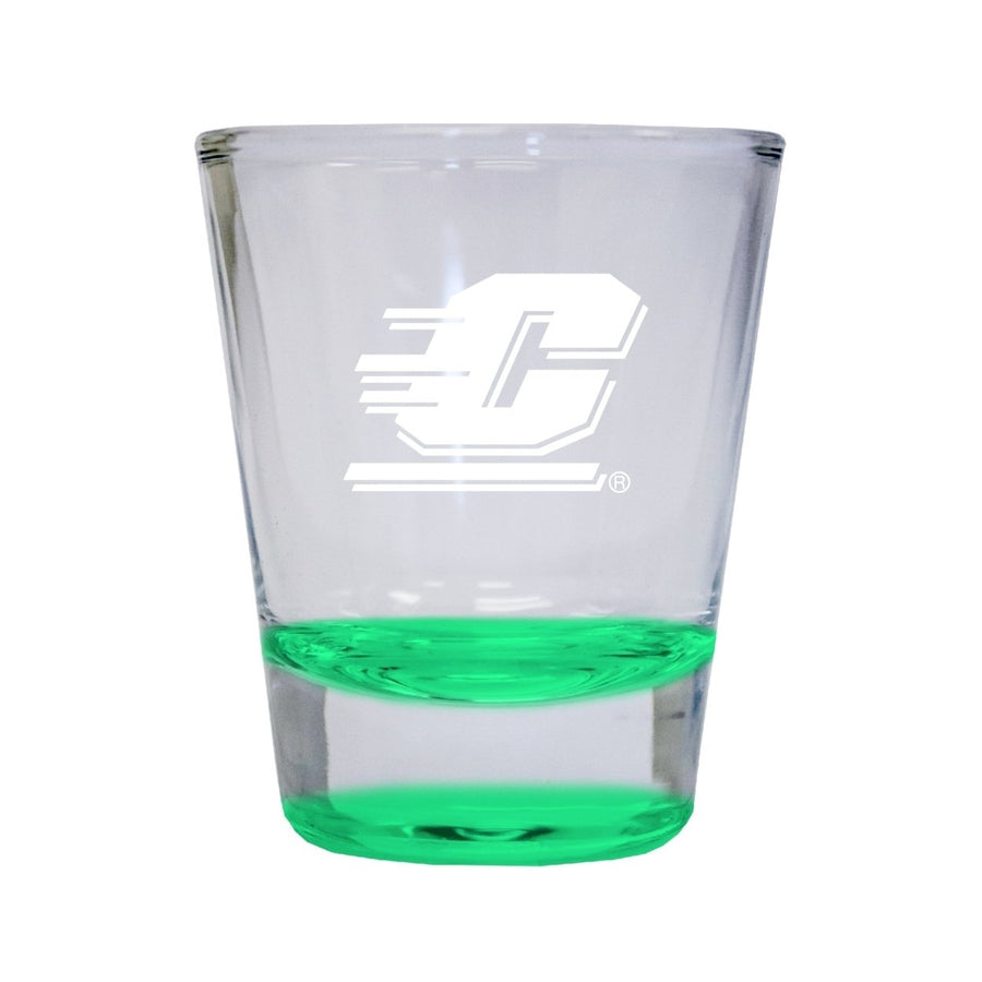 NCAA Central Michigan University Collectors 2oz Laser-Engraved Spirit Shot Glass Blue Image 1