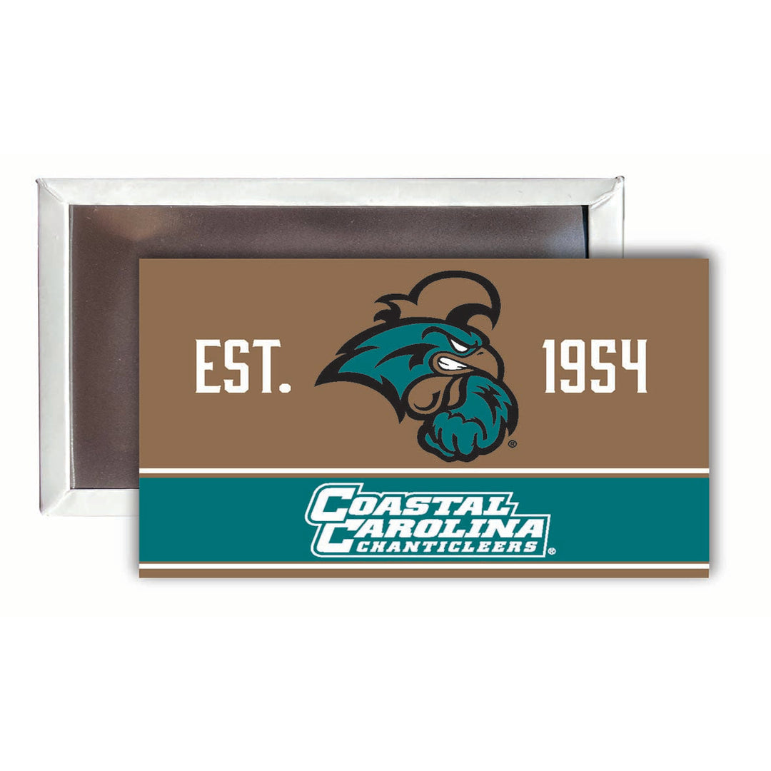 Coastal Carolina University 2x3-Inch NCAA Vibrant Collegiate Fridge Magnet - Multi-Surface Team Pride Accessory 4-Pack Image 1