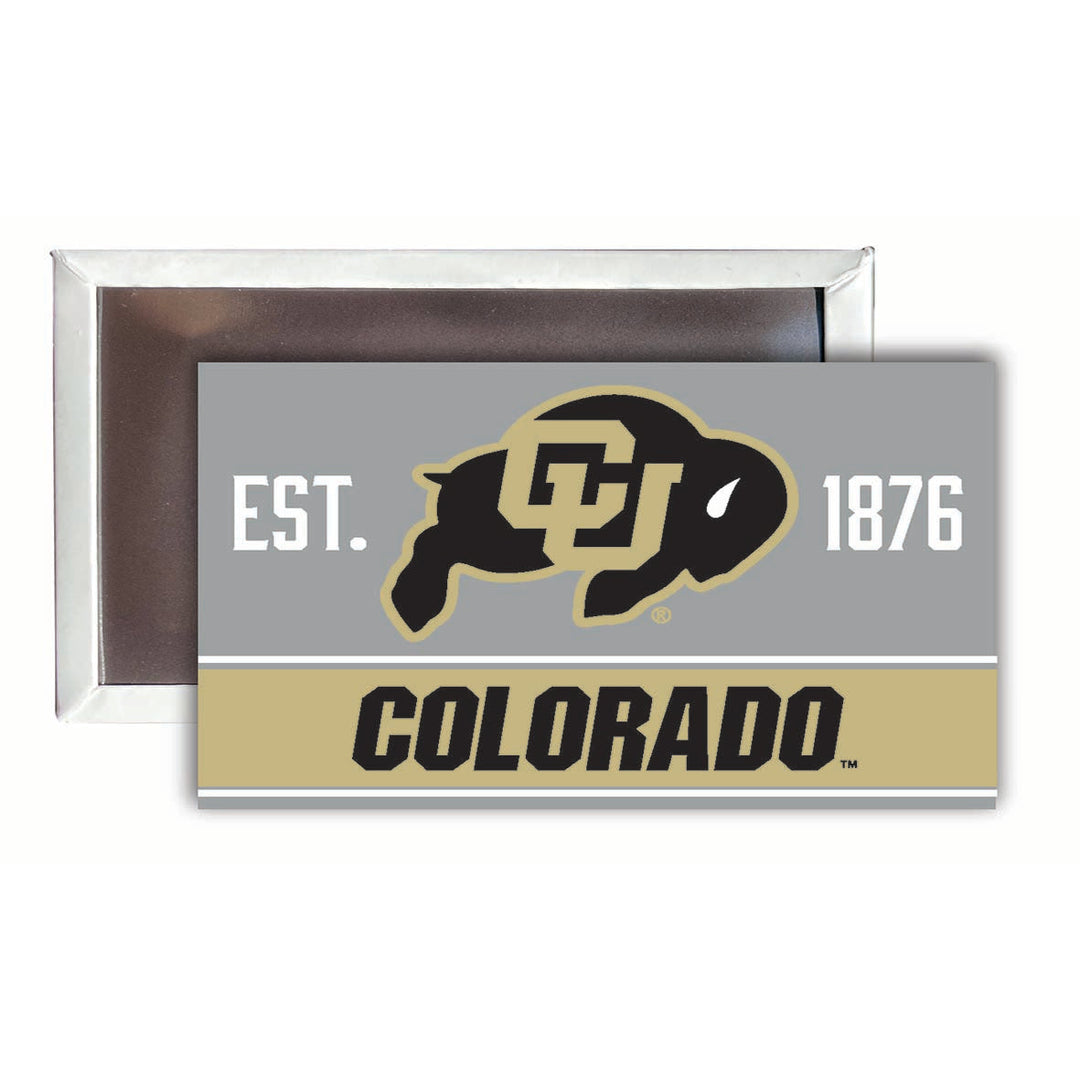 Colorado Buffaloes 2x3-Inch NCAA Vibrant Collegiate Fridge Magnet - Multi-Surface Team Pride Accessory 4-Pack Image 1