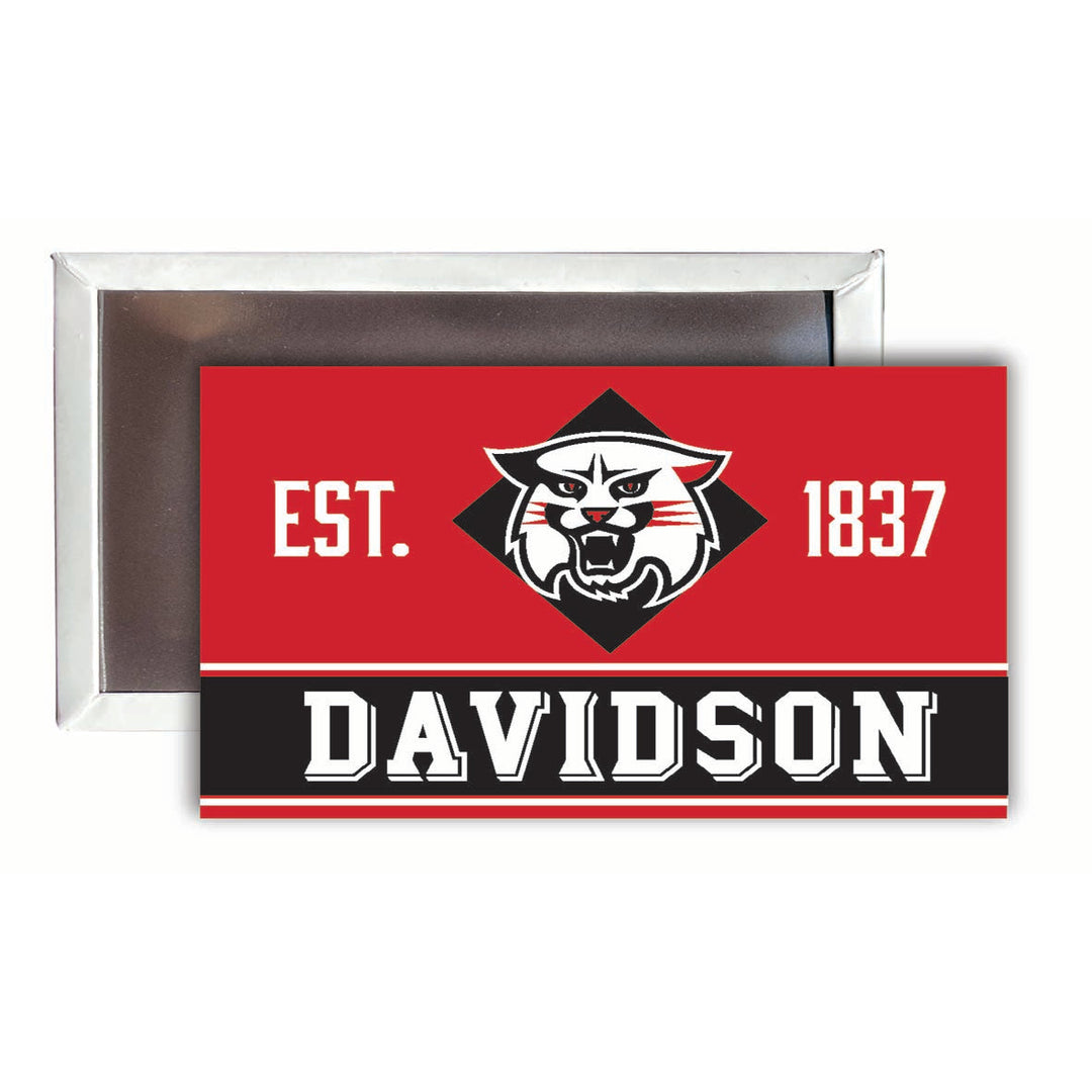 Davidson College 2x3-Inch NCAA Vibrant Collegiate Fridge Magnet - Multi-Surface Team Pride Accessory 4-Pack Image 1