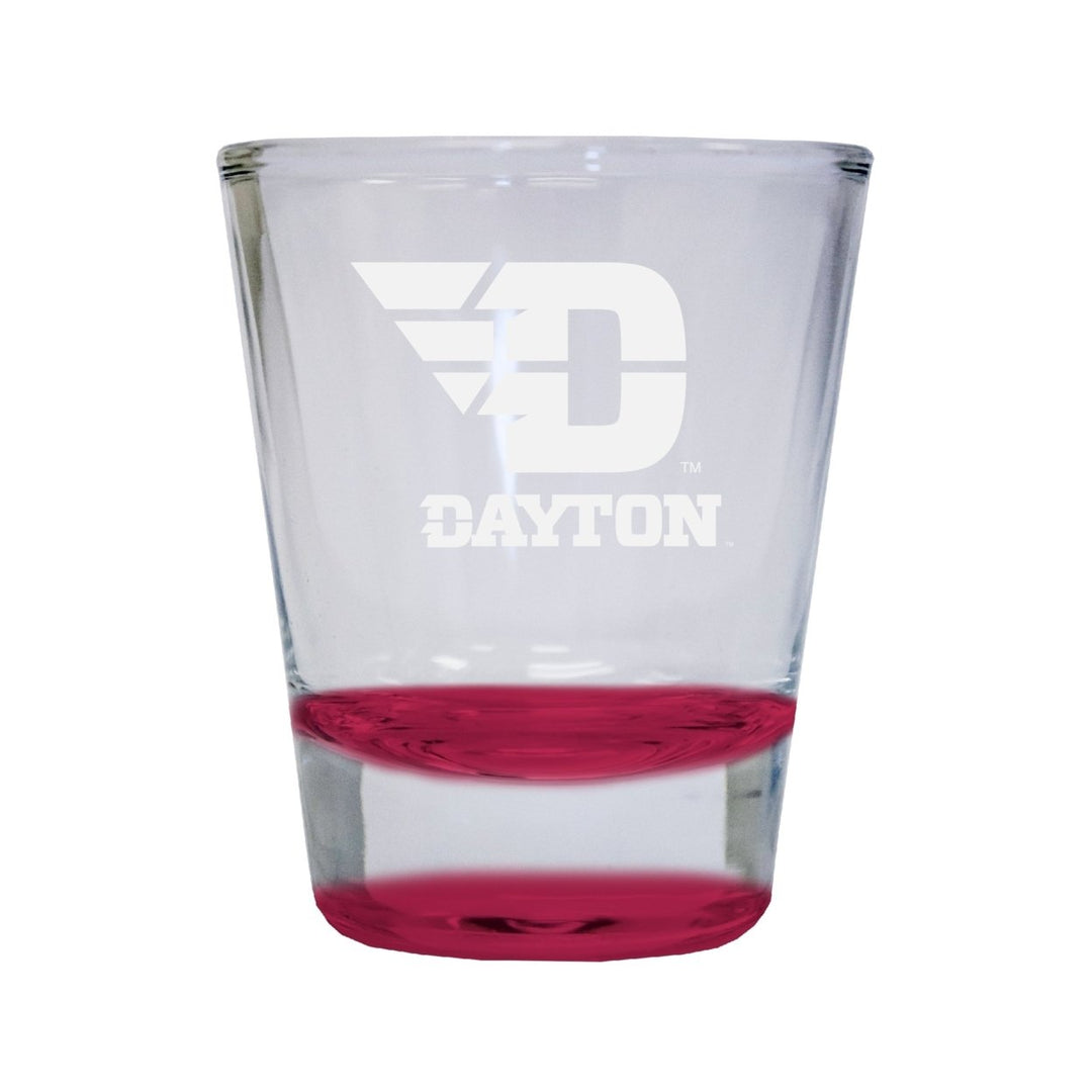 NCAA Dayton Flyers Collectors 2oz Laser-Engraved Spirit Shot Glass Red Image 1