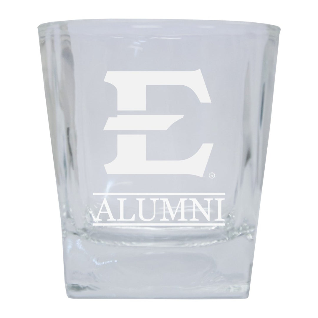 East Tennessee State University Alumni Elegance - 5 oz Etched Shooter Glass Tumbler 4-Pack Image 1