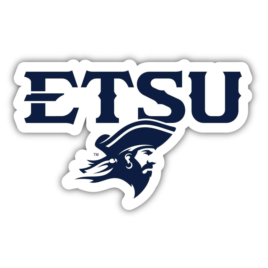 East Tennessee State University 2-Inch on one of its sides NCAA Durable School Spirit Vinyl Decal Sticker Image 1