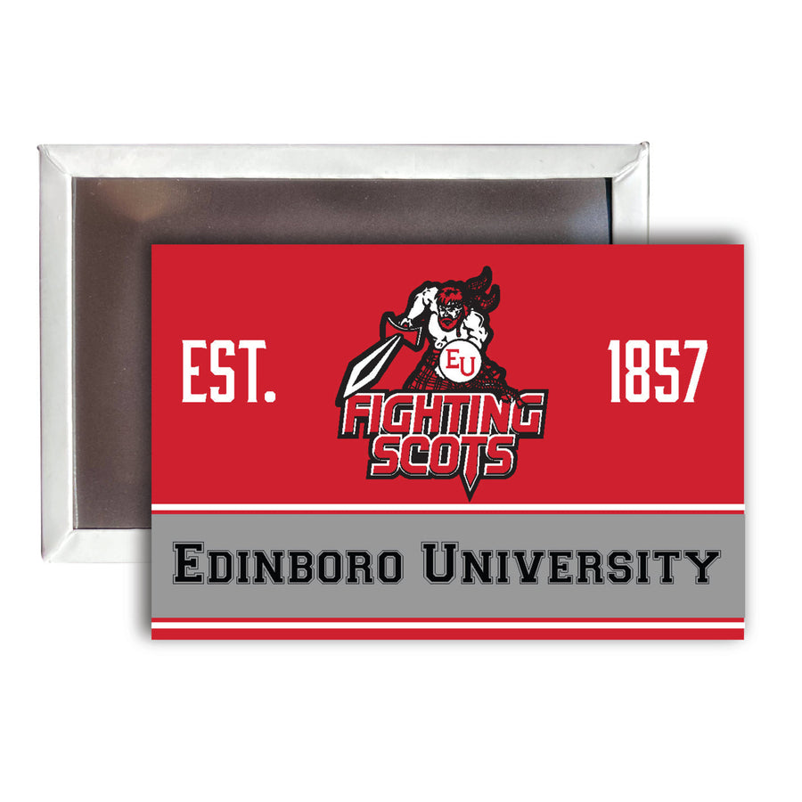 Edinboro University 2x3-Inch NCAA Vibrant Collegiate Fridge Magnet - Multi-Surface Team Pride Accessory Single Unit Image 1