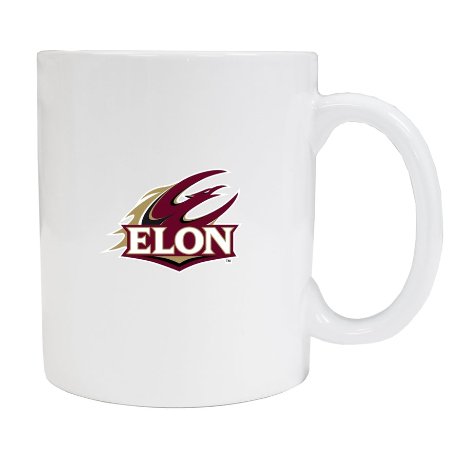 Elon University White Ceramic NCAA Fan Mug (White) Image 1