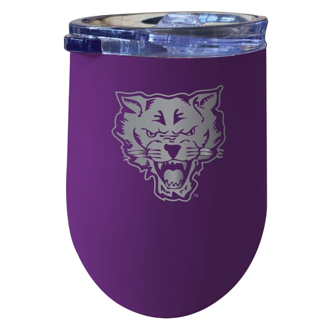 Fort Valley State University NCAA Laser-Etched Wine Tumbler - 12oz Stainless Steel Insulated Cup Image 1