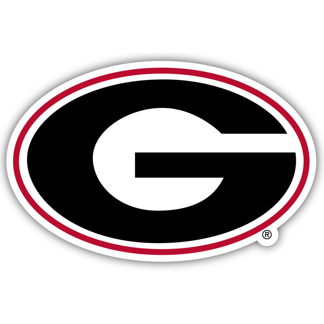 Georgia Bulldogs 12-Inch on one of its sides NCAA Durable School Spirit Vinyl Decal Sticker Image 1