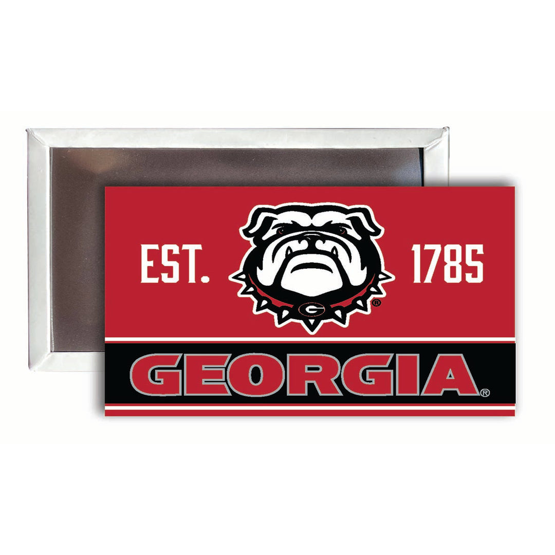 Georgia Bulldogs 2x3-Inch NCAA Vibrant Collegiate Fridge Magnet - Multi-Surface Team Pride Accessory 4-Pack Image 1