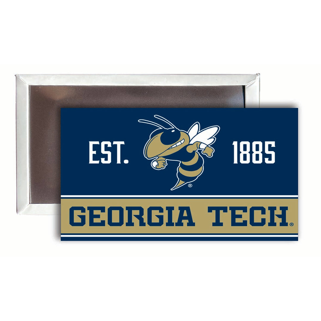 Georgia Tech Yellow Jackets 2x3-Inch NCAA Vibrant Collegiate Fridge Magnet - Multi-Surface Team Pride Accessory 4-Pack Image 1