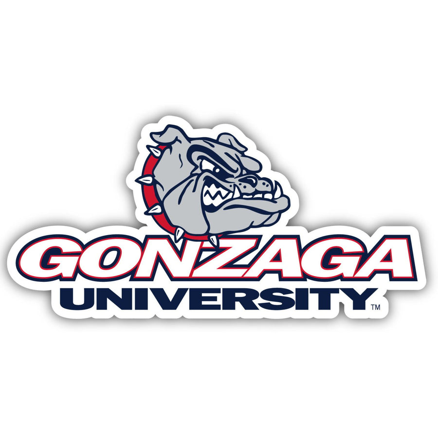 Gonzaga Bulldogs 10-Inch on one of its sides NCAA Durable School Spirit Vinyl Decal Sticker Image 1