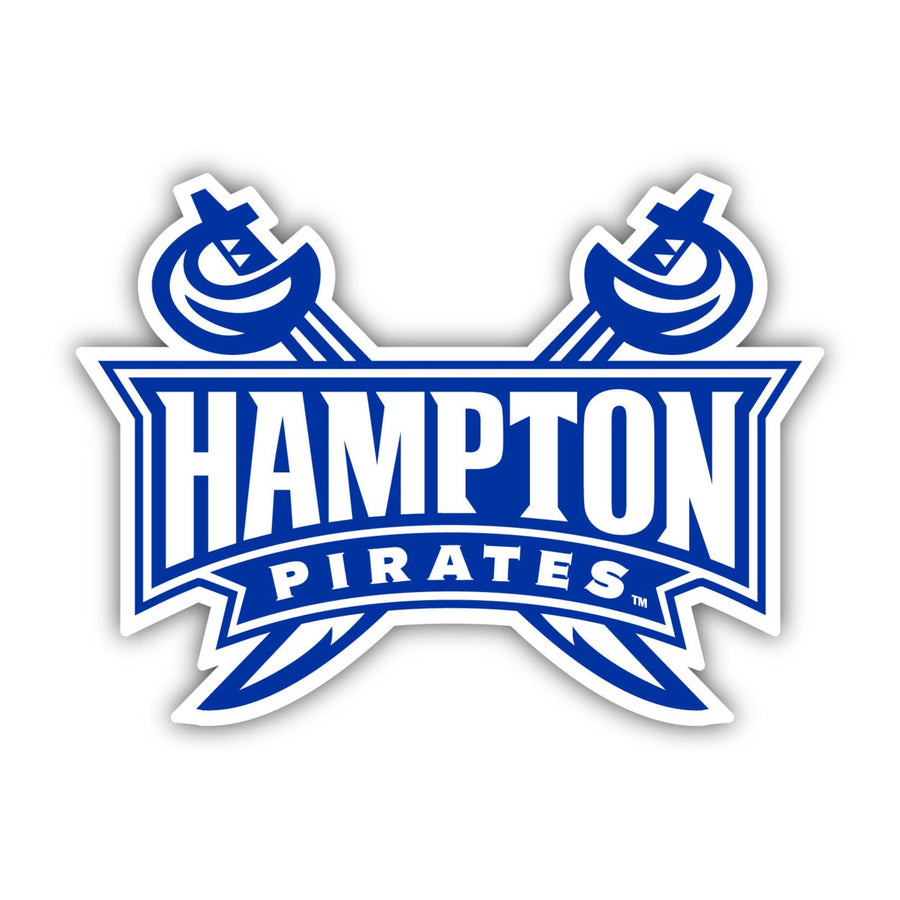 Hampton University 12-Inch on one of its sides NCAA Durable School Spirit Vinyl Decal Sticker Image 1