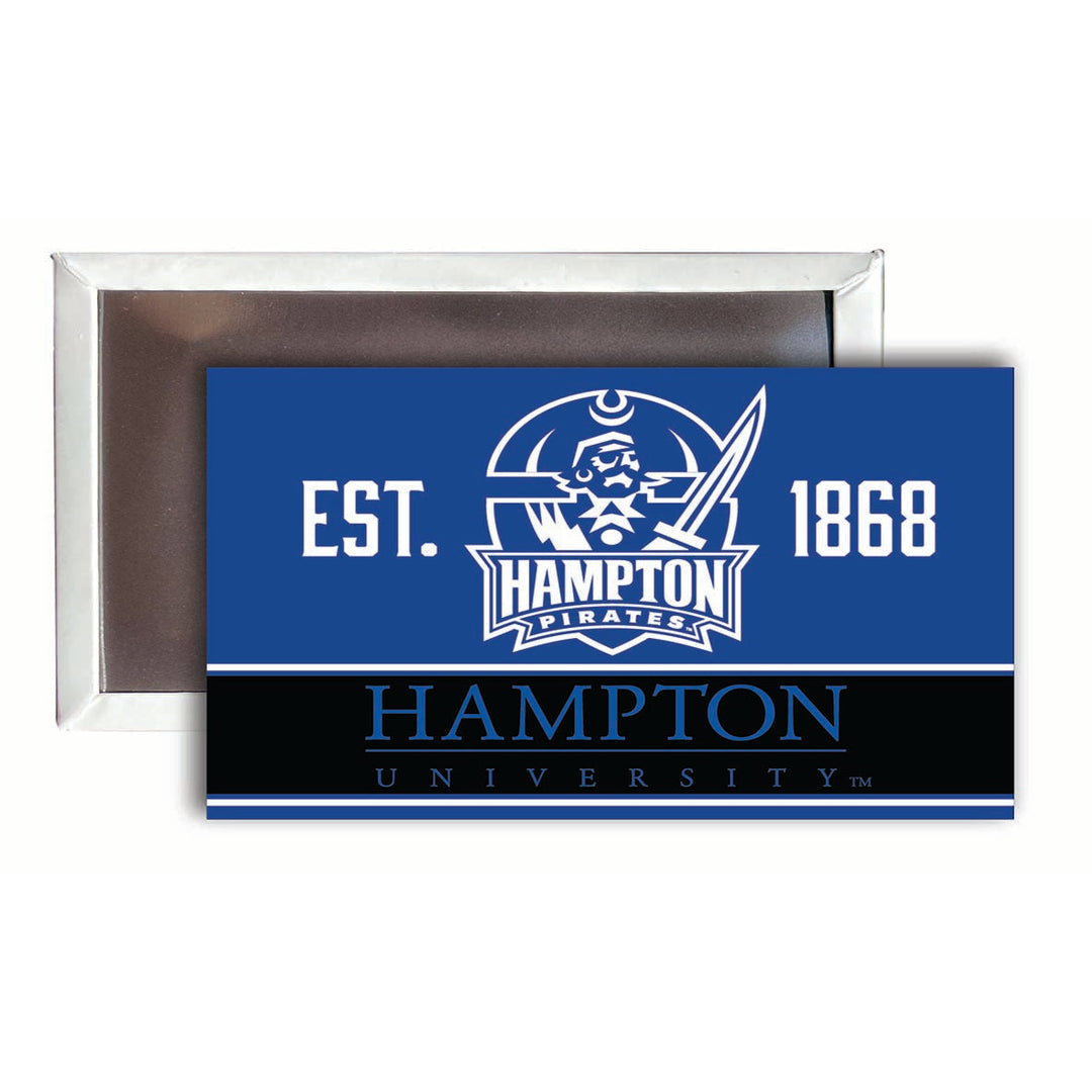 Hampton University 2x3-Inch NCAA Vibrant Collegiate Fridge Magnet - Multi-Surface Team Pride Accessory 4-Pack Image 1