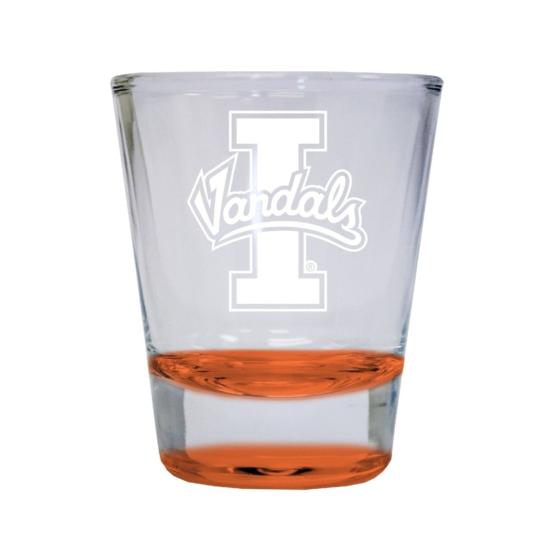 NCAA Idaho Vandals Collectors 2oz Laser-Engraved Spirit Shot Glass Orange Image 1