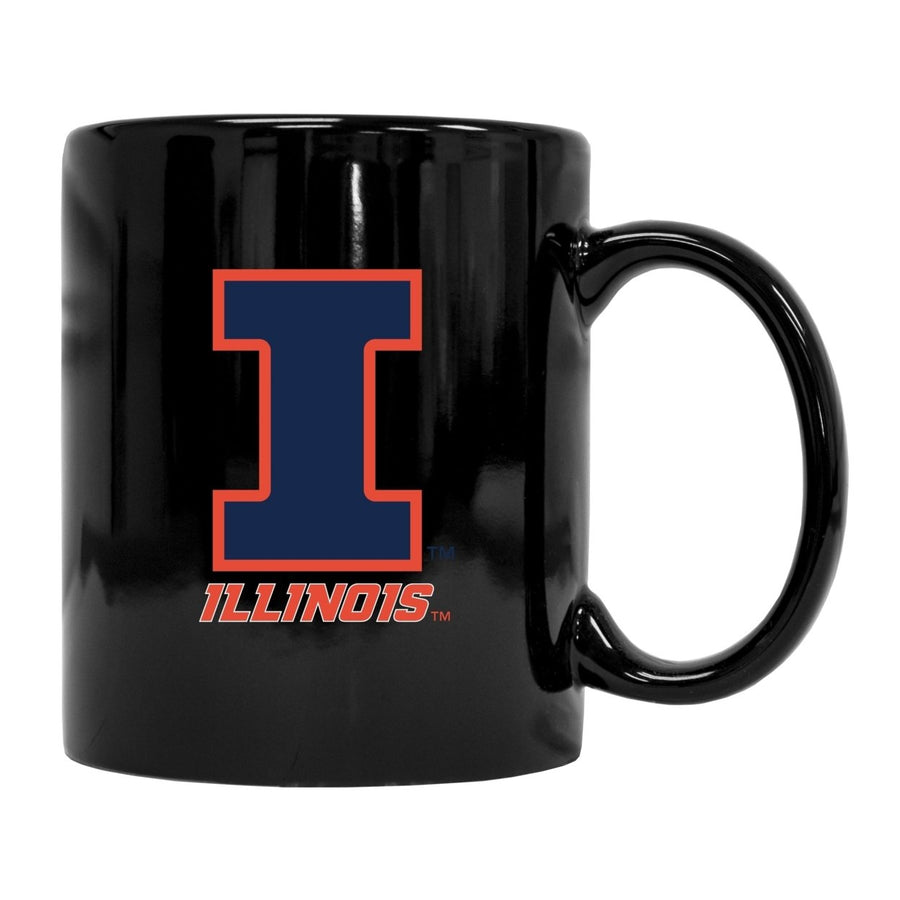 Illinois Fighting Illini Black Ceramic Coffee NCAA Fan Mug 2-Pack (Black) Image 1