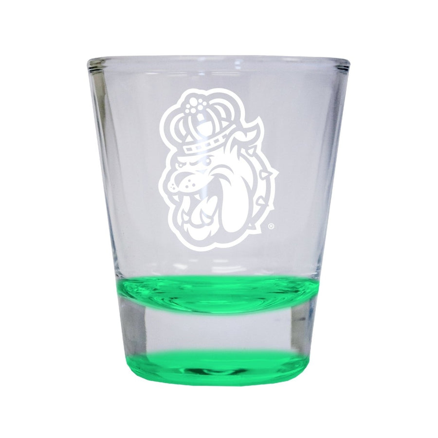 NCAA James Madison Dukes Collectors 2oz Laser-Engraved Spirit Shot Glass Green Image 1