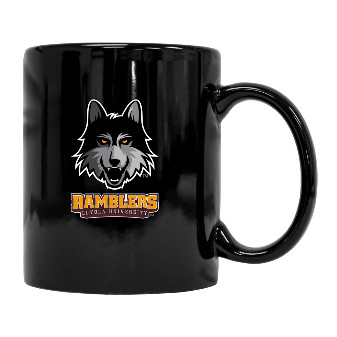 Loyola University Ramblers Black Ceramic NCAA Fan Mug (Black) Image 1