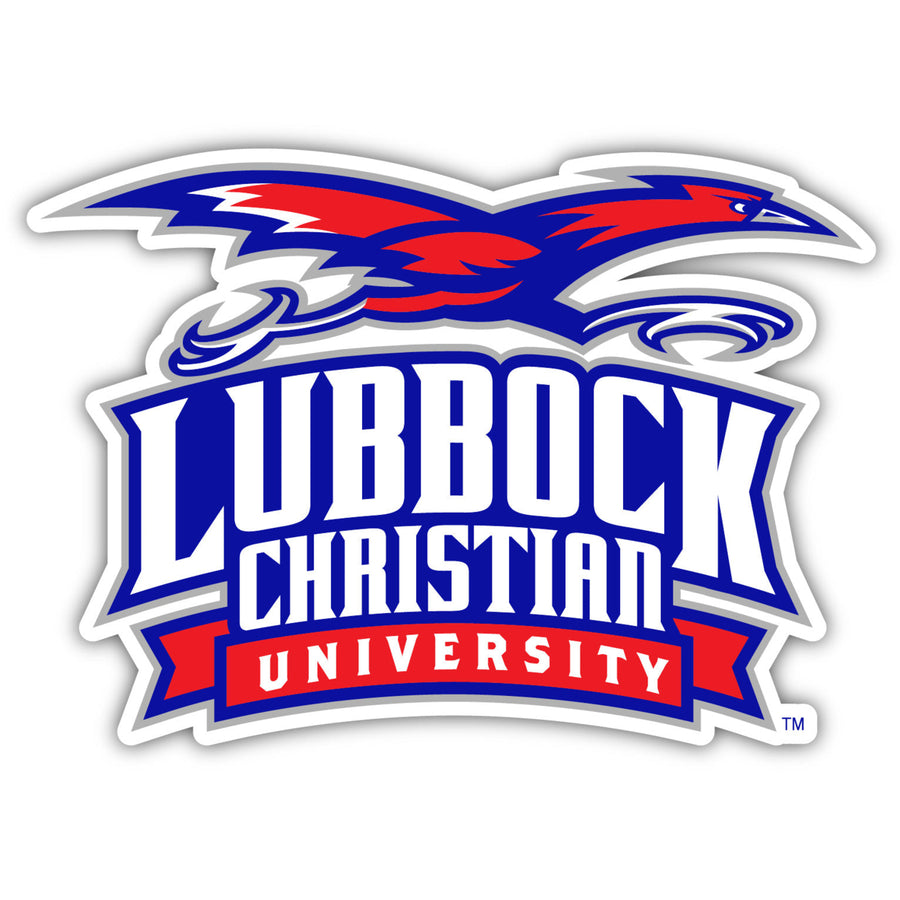 Lubbock Christian University Chaparral 10-Inch on one of its sides NCAA Durable School Spirit Vinyl Decal Sticker Image 1