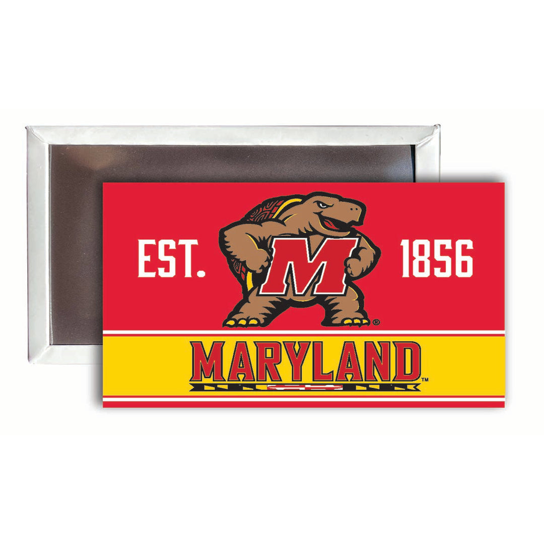 Maryland Terrapins 2x3-Inch NCAA Vibrant Collegiate Fridge Magnet - Multi-Surface Team Pride Accessory 4-Pack Image 1