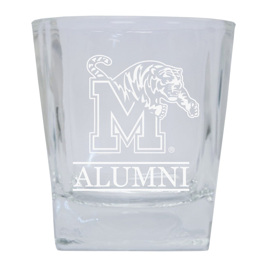 Memphis Tigers Alumni Elegance - 5 oz Etched Shooter Glass Tumbler 4-Pack Image 1