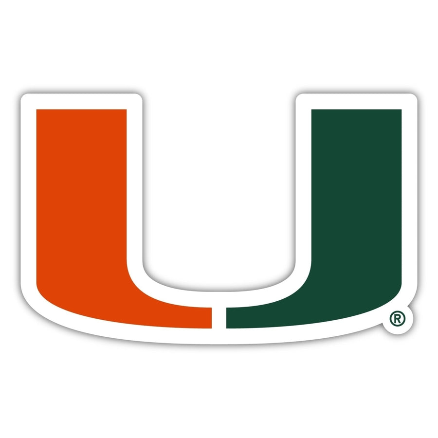 Miami Hurricanes 10 Inch Vinyl Decal Sticker Image 1