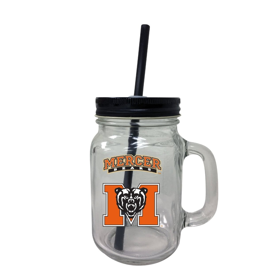 Mercer University Mason Jar Glass 2-Pack Image 1