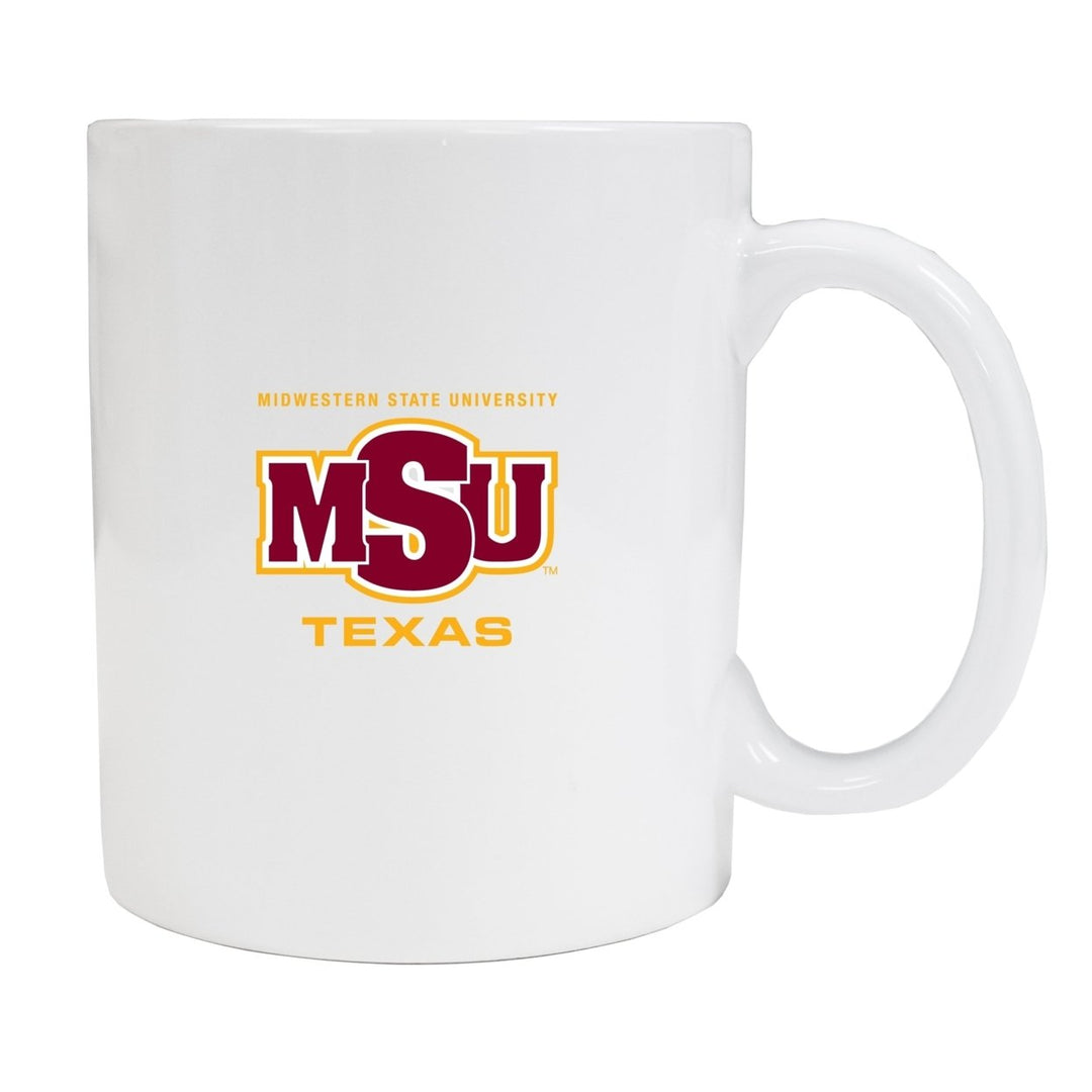 Midwestern University Mustangs White Ceramic NCAA Fan Mug (White) Image 1