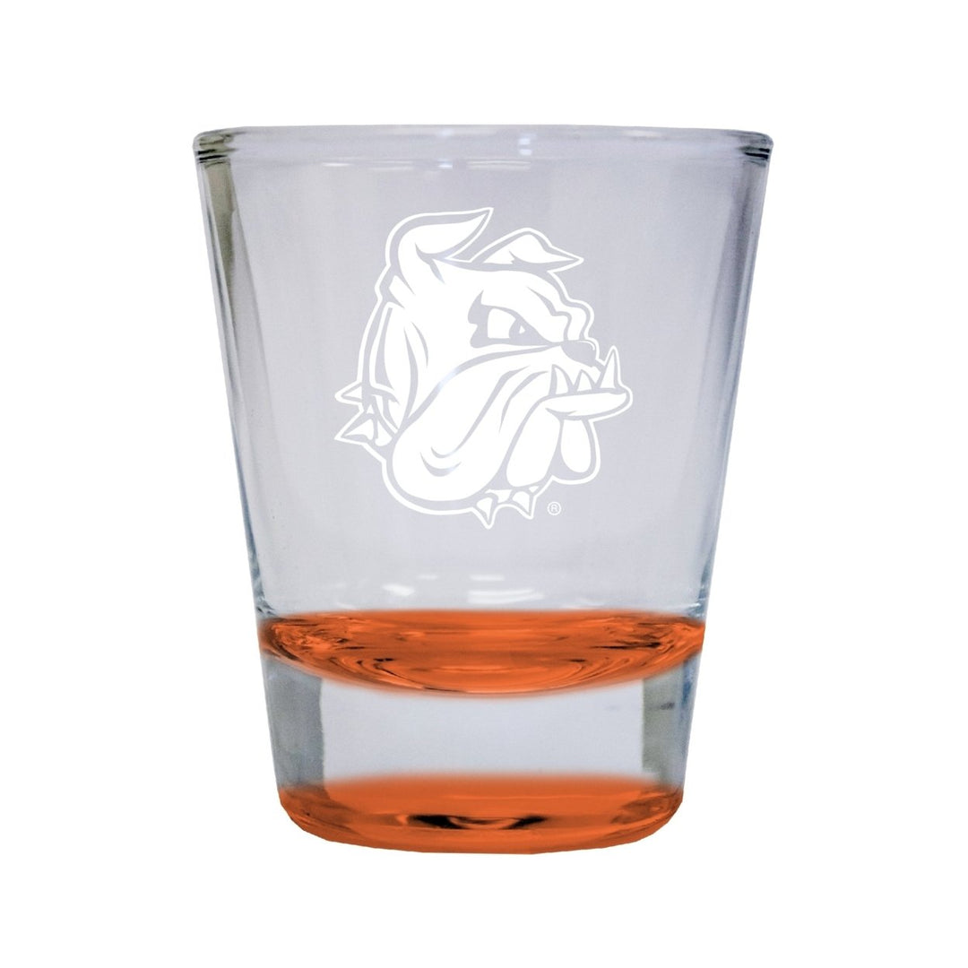 NCAA Minnesota Duluth Bulldogs Collectors 2oz Laser-Engraved Spirit Shot Glass Orange Image 1