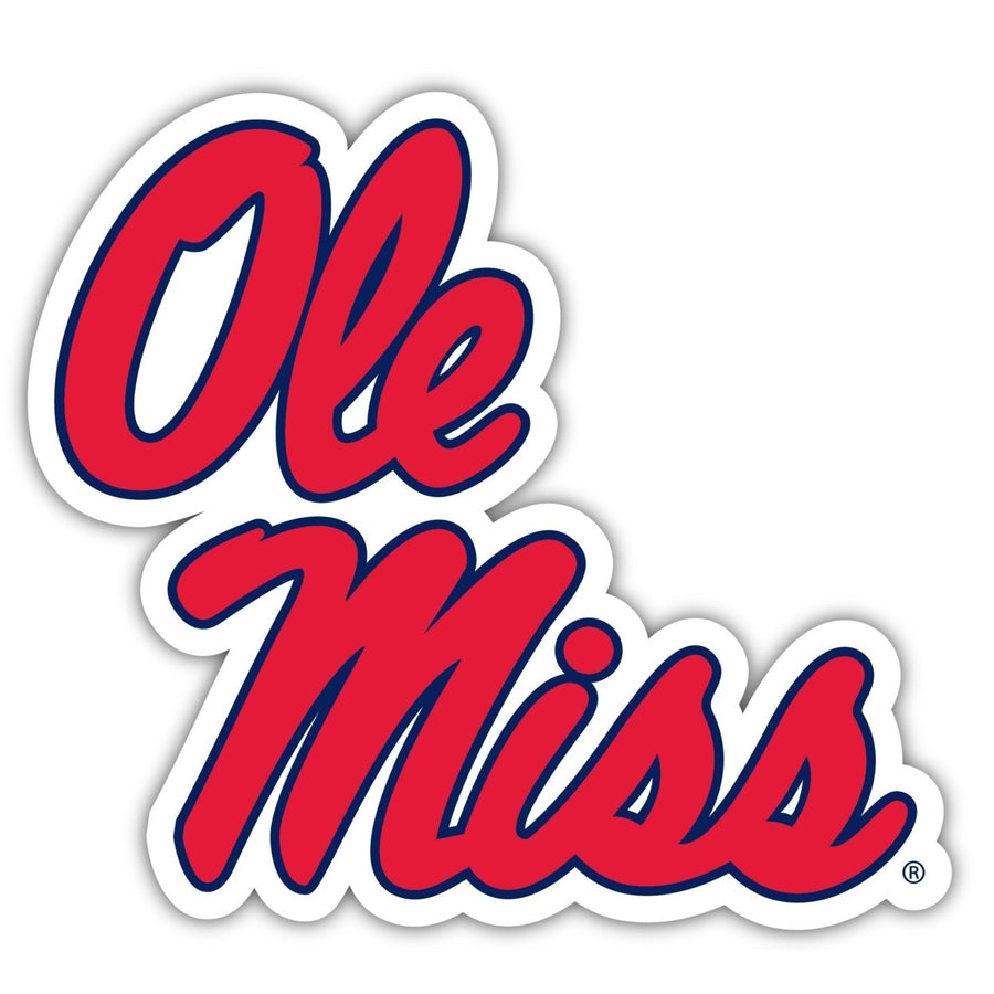 Mississippi Rebels "Ole Miss" 12-Inch on one of its sides NCAA Durable School Spirit Vinyl Decal Sticker Image 1