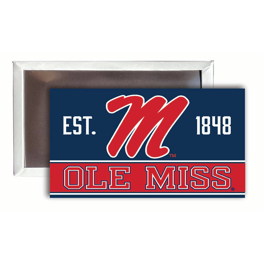 Mississippi Rebels "Ole Miss" 2x3-Inch NCAA Vibrant Collegiate Fridge Magnet - Multi-Surface Team Pride Accessory 4-Pack Image 1