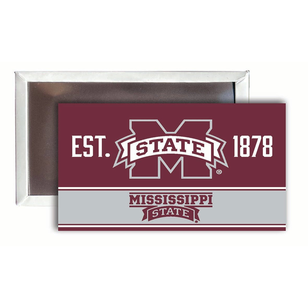 Mississippi State Bulldogs 2x3-Inch NCAA Vibrant Collegiate Fridge Magnet - Multi-Surface Team Pride Accessory 4-Pack Image 1