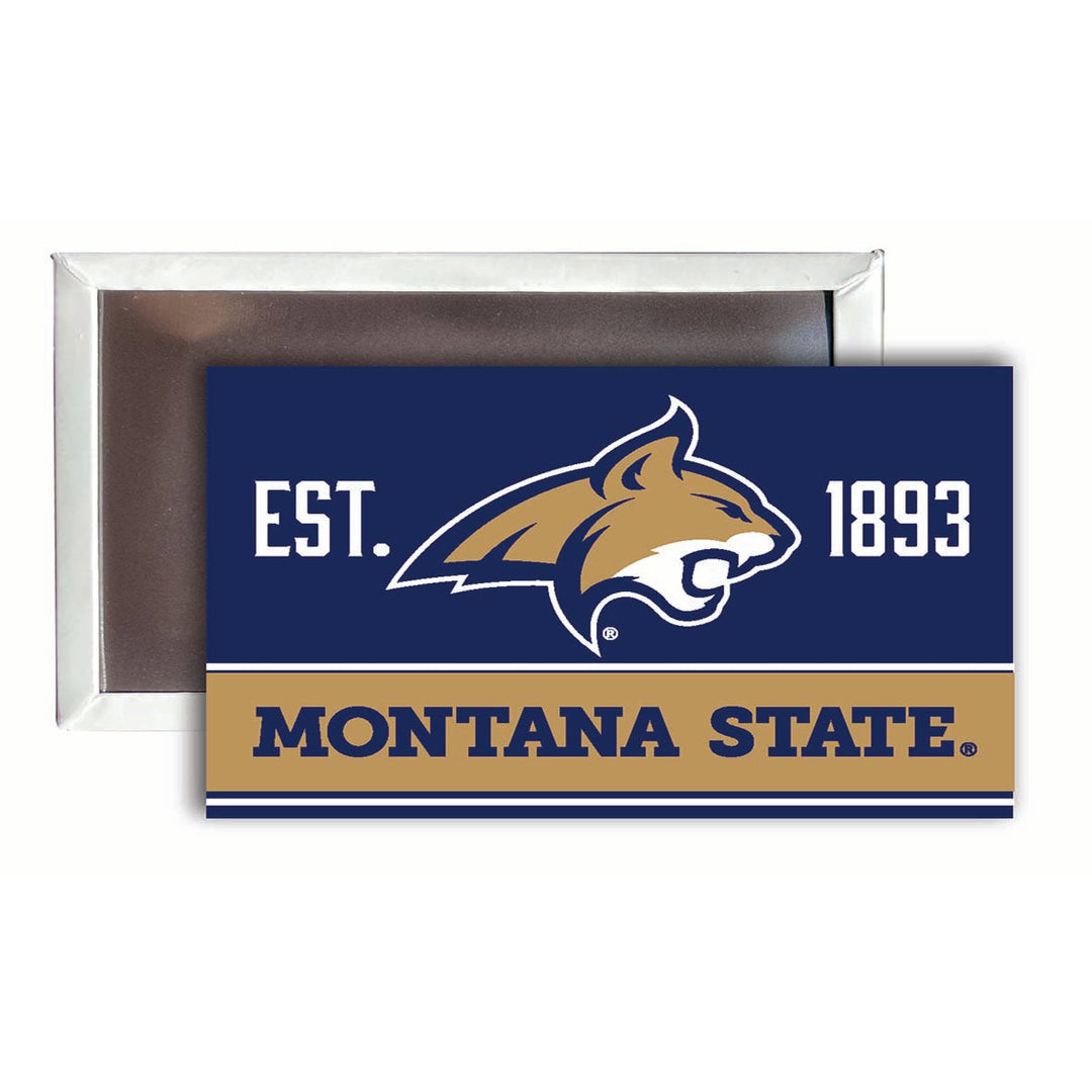 Montana State Bobcats 2x3-Inch NCAA Vibrant Collegiate Fridge Magnet - Multi-Surface Team Pride Accessory 4-Pack Image 1