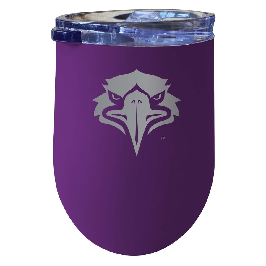 Morehead State University 12 oz Etched Insulated Wine Stainless Steel Tumbler Purple Image 1