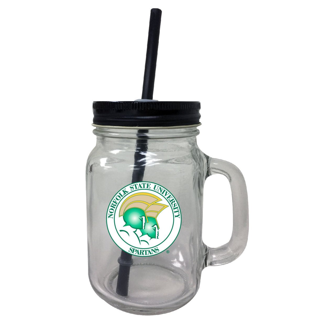 Norfolk State University 16 oz Mason Jar Glass 2 Pack Image 1