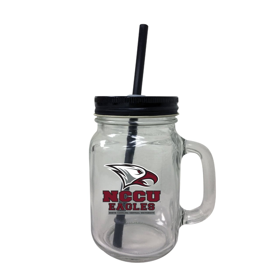 North Carolina Central University Mason Jar Glass 2-Pack Image 1