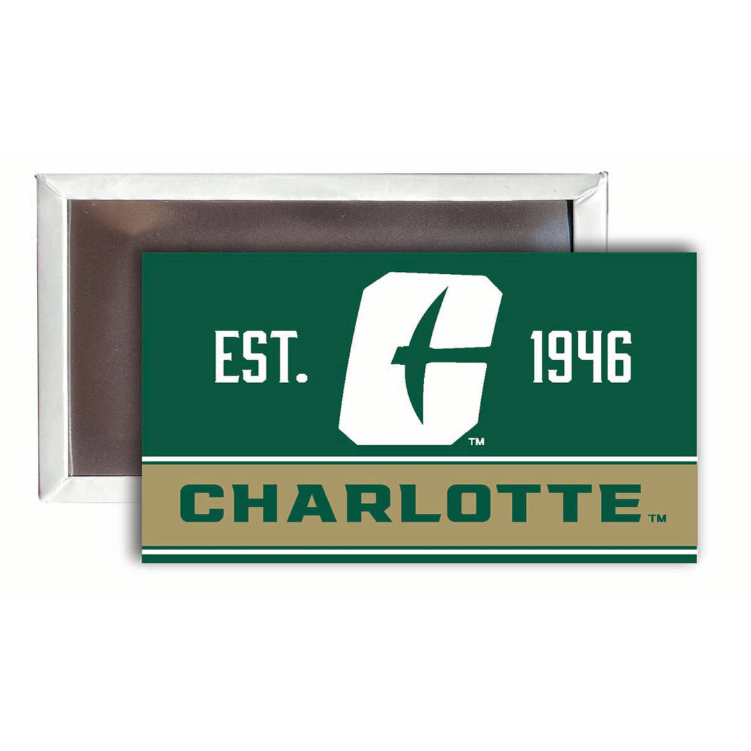 North Carolina Charlotte Forty-Niners 2x3-Inch NCAA Vibrant Collegiate Fridge Magnet - Multi-Surface Team Pride Image 1