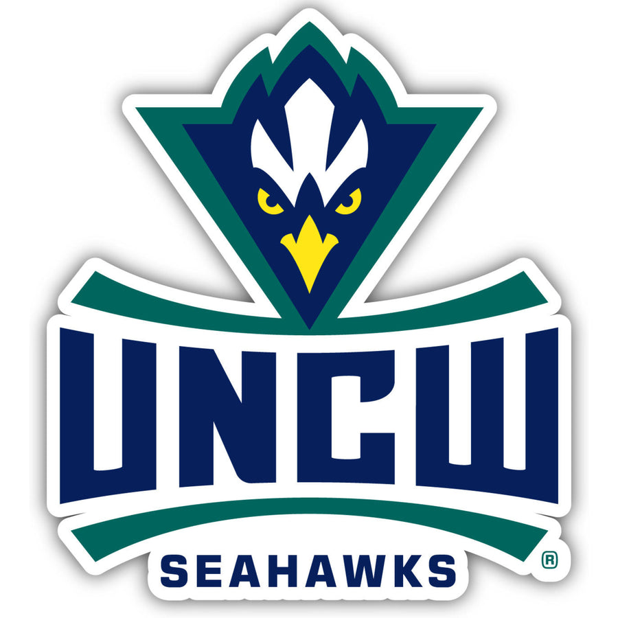 North Carolina Wilmington Seahawks 2-Inch on one of its sides NCAA Durable School Spirit Vinyl Decal Sticker Image 1