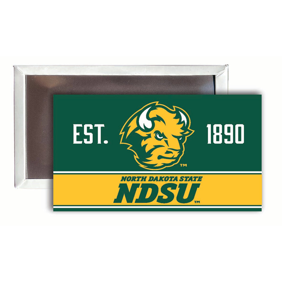 North Dakota State Bison 2x3-Inch NCAA Vibrant Collegiate Fridge Magnet - Multi-Surface Team Pride Accessory 4-Pack Image 1