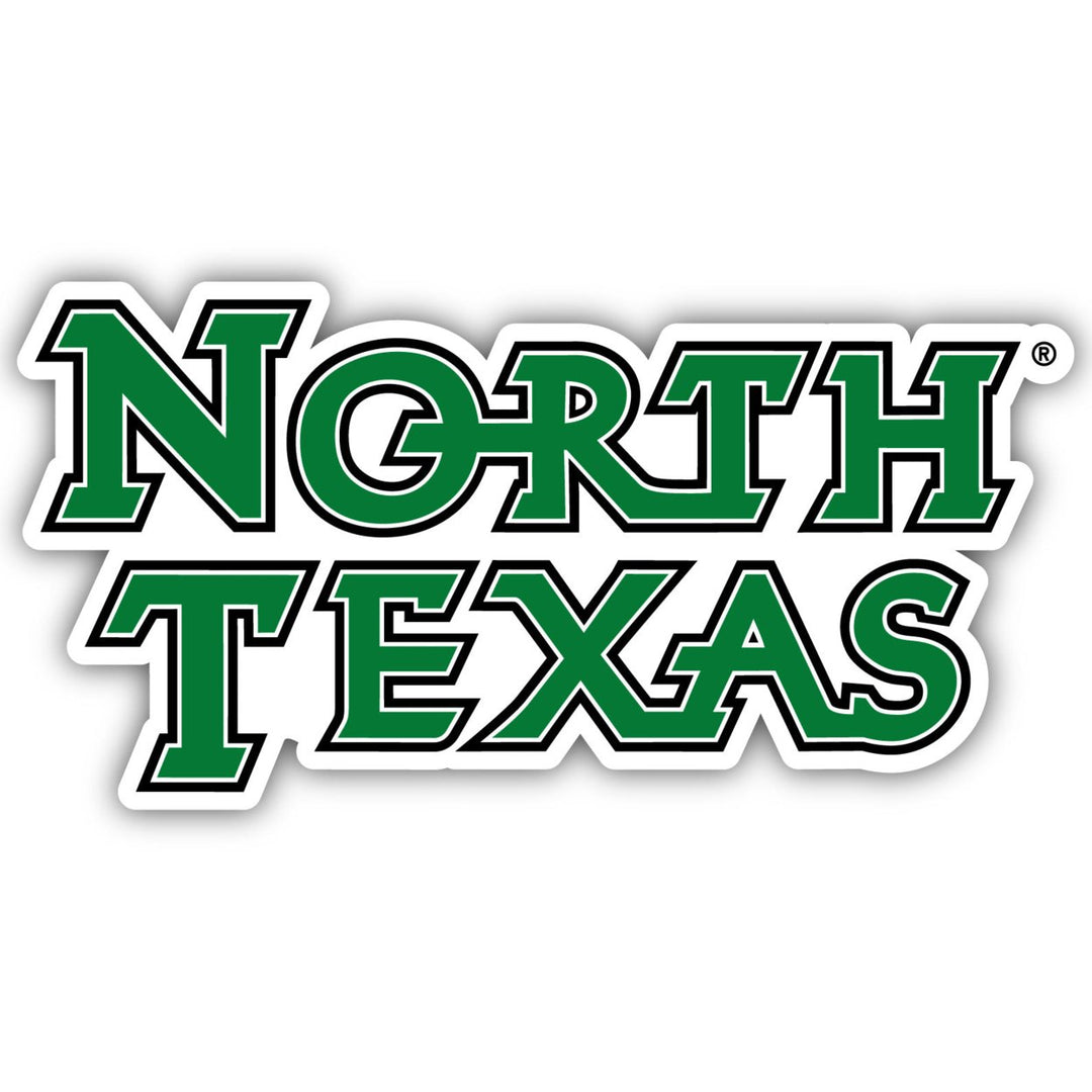 North Texas 12-Inch on one of its sides NCAA Durable School Spirit Vinyl Decal Sticker Image 1