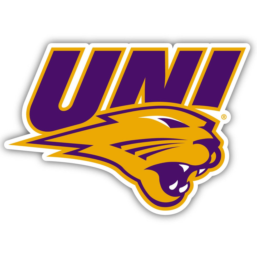 Northern Iowa Panthers 10-Inch on one of its sides NCAA Durable School Spirit Vinyl Decal Sticker Image 1