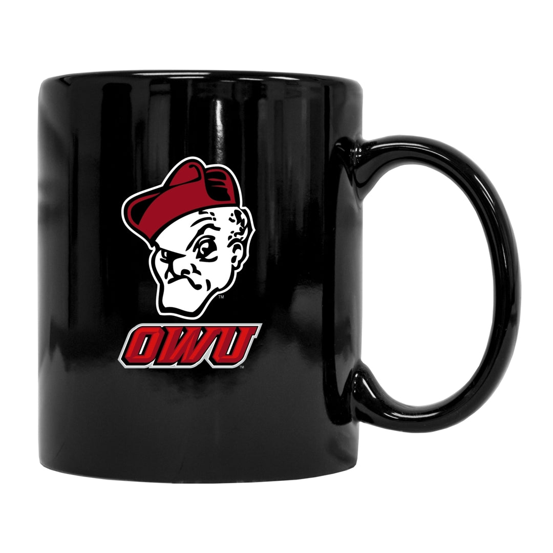 Ohio Wesleyan University Black Ceramic NCAA Fan Mug 2-Pack (Black) Image 1