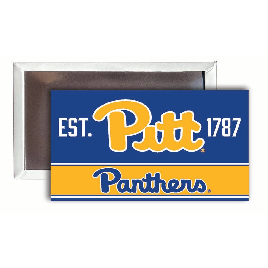 Pittsburgh Panthers 2x3-Inch NCAA Vibrant Collegiate Fridge Magnet - Multi-Surface Team Pride Accessory 4-Pack Image 1