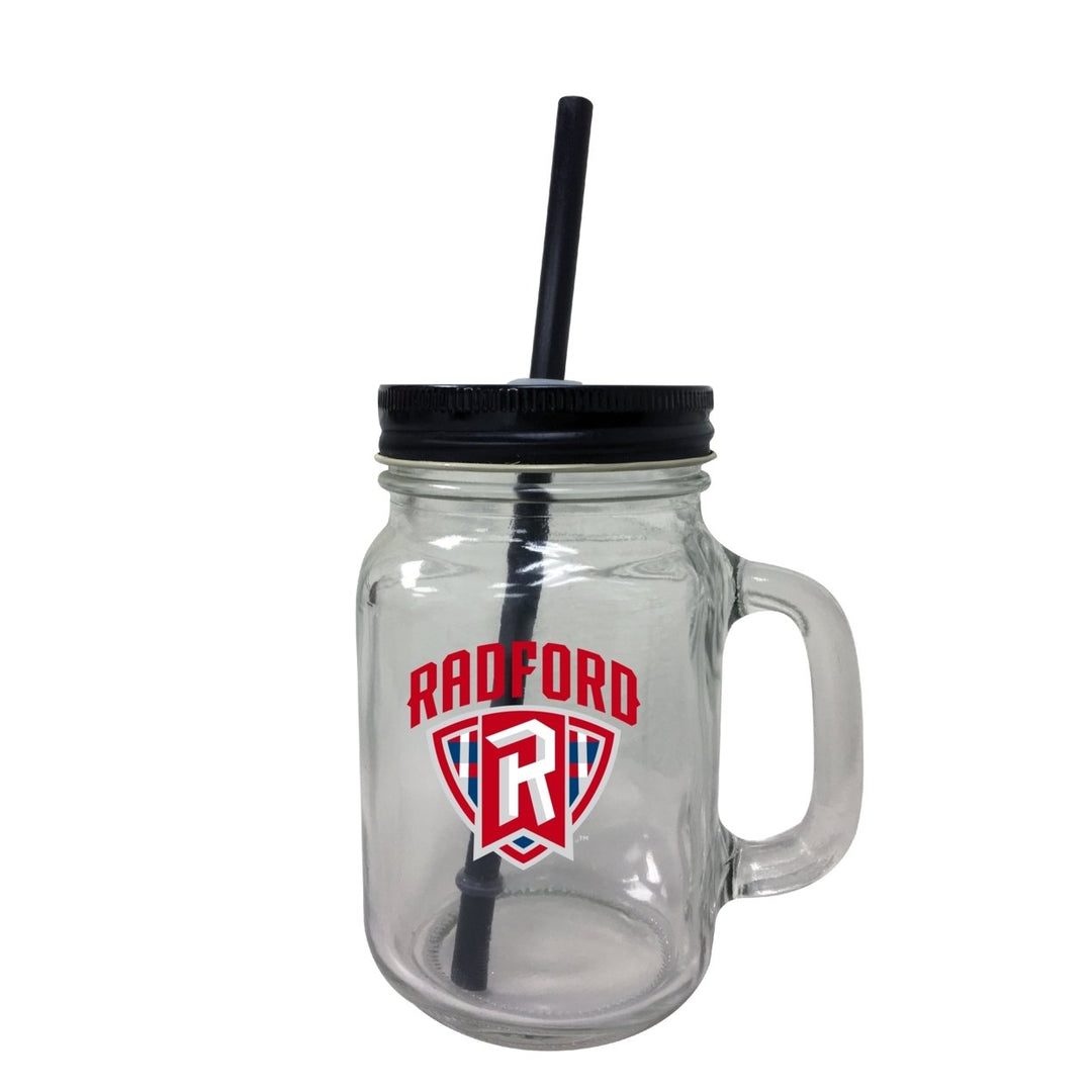 Radford University Mason Jar Glass 2-Pack Image 1