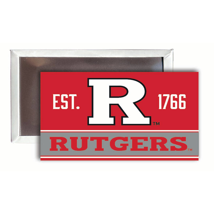 Rutgers Scarlet Knights 2x3-Inch NCAA Vibrant Collegiate Fridge Magnet - Multi-Surface Team Pride Accessory 4-Pack Image 1